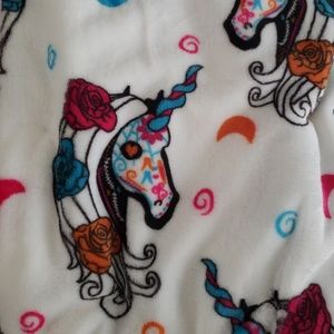 NTW Sugarskull Unicorn Plush Throw